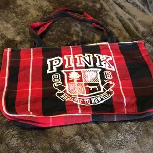 Plaid Victoria’s Secret tote